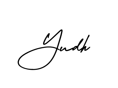 Design your own signature with our free online signature maker. With this signature software, you can create a handwritten (AmerikaSignatureDemo-Regular) signature for name Yudh. Yudh signature style 3 images and pictures png