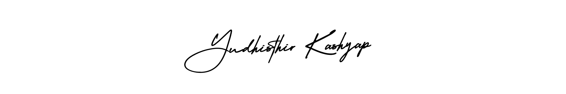 Use a signature maker to create a handwritten signature online. With this signature software, you can design (AmerikaSignatureDemo-Regular) your own signature for name Yudhisthir Kashyap. Yudhisthir Kashyap signature style 3 images and pictures png