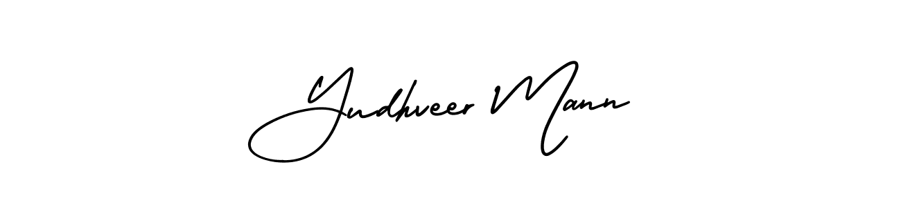 Design your own signature with our free online signature maker. With this signature software, you can create a handwritten (AmerikaSignatureDemo-Regular) signature for name Yudhveer Mann. Yudhveer Mann signature style 3 images and pictures png