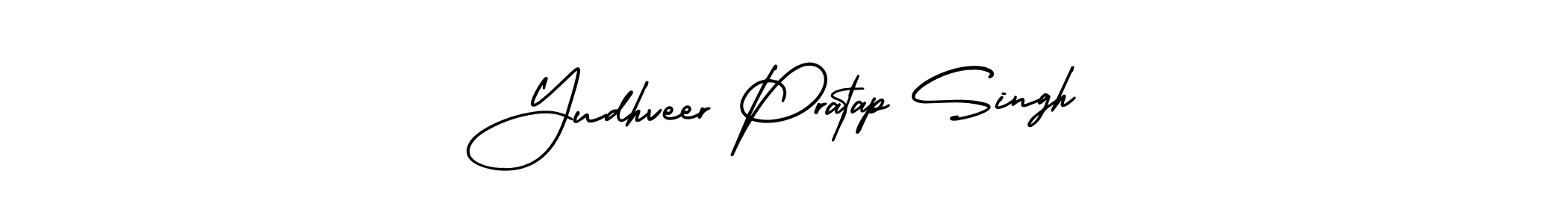 Use a signature maker to create a handwritten signature online. With this signature software, you can design (AmerikaSignatureDemo-Regular) your own signature for name Yudhveer Pratap Singh. Yudhveer Pratap Singh signature style 3 images and pictures png