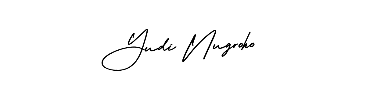 This is the best signature style for the Yudi Nugroho name. Also you like these signature font (AmerikaSignatureDemo-Regular). Mix name signature. Yudi Nugroho signature style 3 images and pictures png