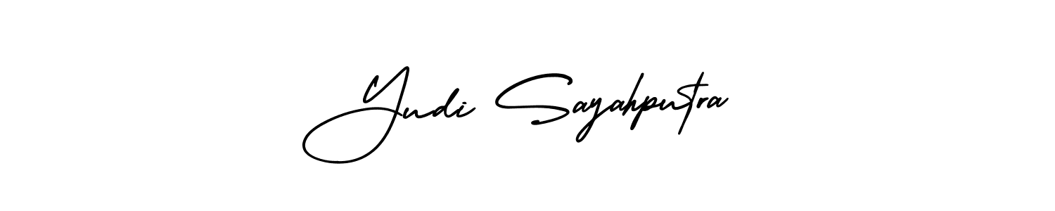 Best and Professional Signature Style for Yudi Sayahputra. AmerikaSignatureDemo-Regular Best Signature Style Collection. Yudi Sayahputra signature style 3 images and pictures png