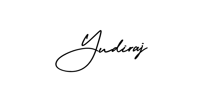 Yudiraj stylish signature style. Best Handwritten Sign (AmerikaSignatureDemo-Regular) for my name. Handwritten Signature Collection Ideas for my name Yudiraj. Yudiraj signature style 3 images and pictures png