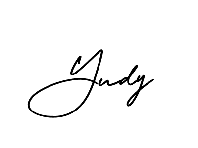 AmerikaSignatureDemo-Regular is a professional signature style that is perfect for those who want to add a touch of class to their signature. It is also a great choice for those who want to make their signature more unique. Get Yudy name to fancy signature for free. Yudy signature style 3 images and pictures png
