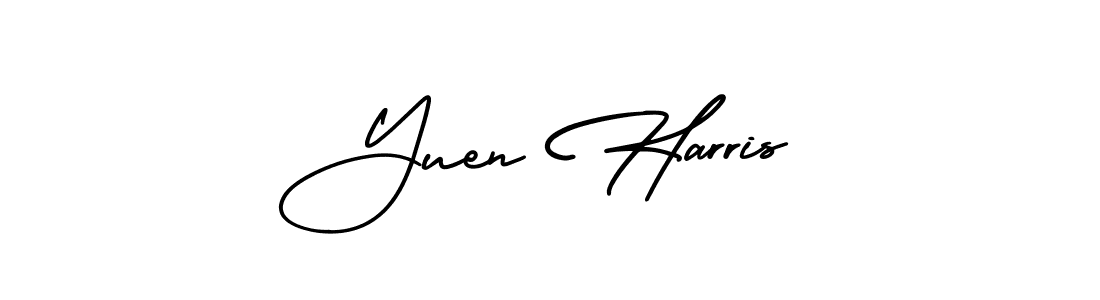 How to make Yuen Harris signature? AmerikaSignatureDemo-Regular is a professional autograph style. Create handwritten signature for Yuen Harris name. Yuen Harris signature style 3 images and pictures png