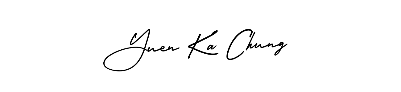 How to make Yuen Ka Chung signature? AmerikaSignatureDemo-Regular is a professional autograph style. Create handwritten signature for Yuen Ka Chung name. Yuen Ka Chung signature style 3 images and pictures png