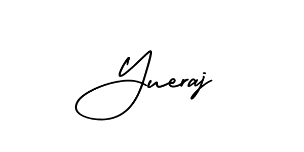 Also You can easily find your signature by using the search form. We will create Yueraj name handwritten signature images for you free of cost using AmerikaSignatureDemo-Regular sign style. Yueraj signature style 3 images and pictures png