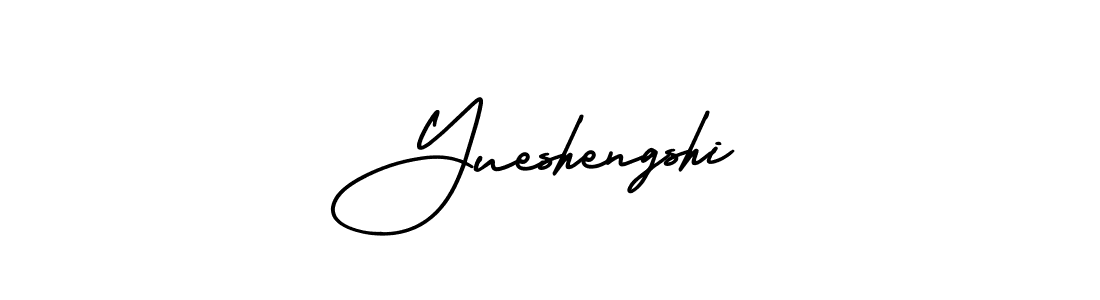 Also we have Yueshengshi name is the best signature style. Create professional handwritten signature collection using AmerikaSignatureDemo-Regular autograph style. Yueshengshi signature style 3 images and pictures png