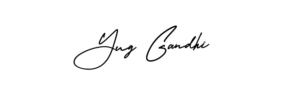 Check out images of Autograph of Yug Gandhi name. Actor Yug Gandhi Signature Style. AmerikaSignatureDemo-Regular is a professional sign style online. Yug Gandhi signature style 3 images and pictures png