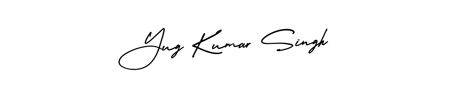 It looks lik you need a new signature style for name Yug Kumar Singh. Design unique handwritten (AmerikaSignatureDemo-Regular) signature with our free signature maker in just a few clicks. Yug Kumar Singh signature style 3 images and pictures png