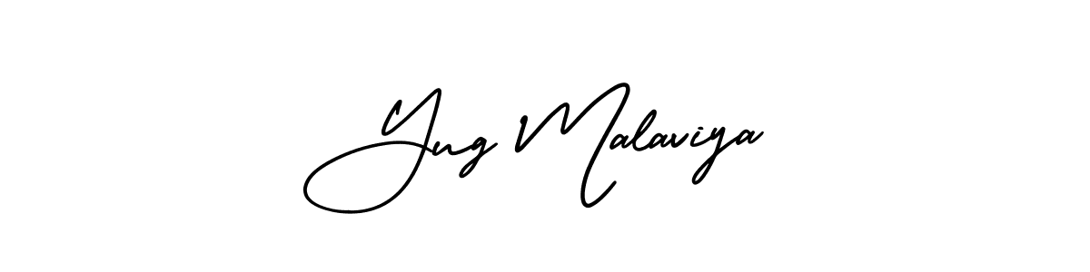 Also we have Yug Malaviya name is the best signature style. Create professional handwritten signature collection using AmerikaSignatureDemo-Regular autograph style. Yug Malaviya signature style 3 images and pictures png