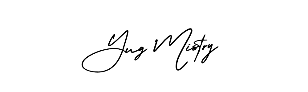 Check out images of Autograph of Yug Mistry name. Actor Yug Mistry Signature Style. AmerikaSignatureDemo-Regular is a professional sign style online. Yug Mistry signature style 3 images and pictures png