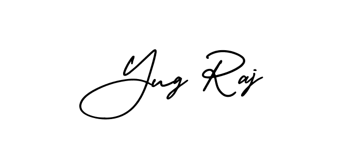 Check out images of Autograph of Yug Raj name. Actor Yug Raj Signature Style. AmerikaSignatureDemo-Regular is a professional sign style online. Yug Raj signature style 3 images and pictures png