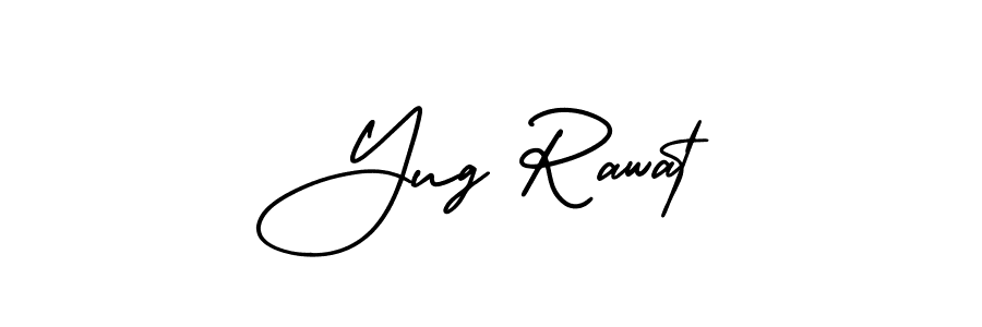 Create a beautiful signature design for name Yug Rawat. With this signature (AmerikaSignatureDemo-Regular) fonts, you can make a handwritten signature for free. Yug Rawat signature style 3 images and pictures png