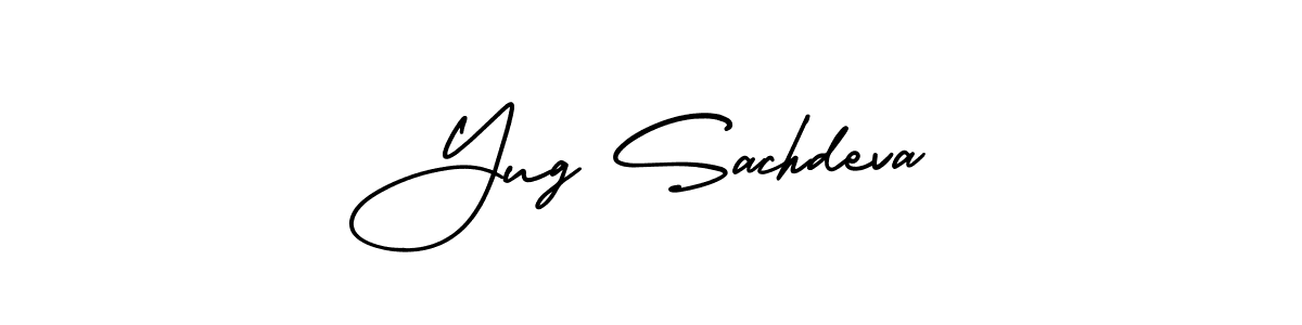 Also You can easily find your signature by using the search form. We will create Yug Sachdeva name handwritten signature images for you free of cost using AmerikaSignatureDemo-Regular sign style. Yug Sachdeva signature style 3 images and pictures png