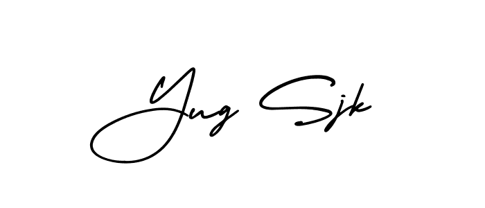 Best and Professional Signature Style for Yug Sjk. AmerikaSignatureDemo-Regular Best Signature Style Collection. Yug Sjk signature style 3 images and pictures png