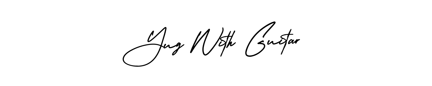 Once you've used our free online signature maker to create your best signature AmerikaSignatureDemo-Regular style, it's time to enjoy all of the benefits that Yug With Guitar name signing documents. Yug With Guitar signature style 3 images and pictures png