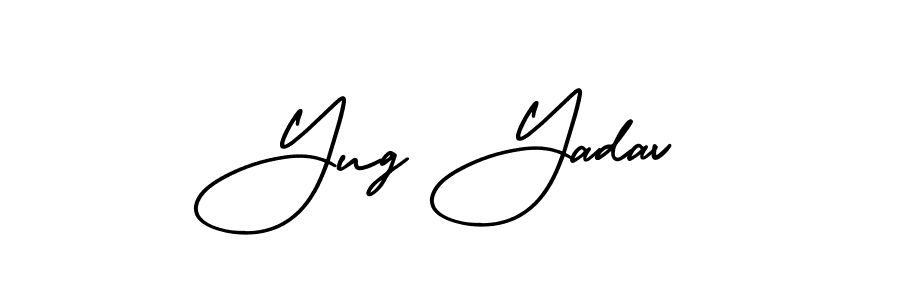 How to make Yug Yadav signature? AmerikaSignatureDemo-Regular is a professional autograph style. Create handwritten signature for Yug Yadav name. Yug Yadav signature style 3 images and pictures png