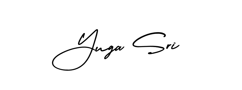 Yuga Sri stylish signature style. Best Handwritten Sign (AmerikaSignatureDemo-Regular) for my name. Handwritten Signature Collection Ideas for my name Yuga Sri. Yuga Sri signature style 3 images and pictures png