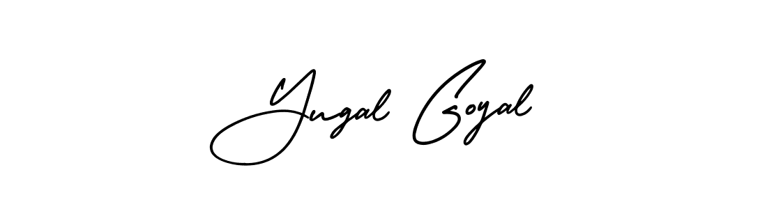 Make a beautiful signature design for name Yugal Goyal. Use this online signature maker to create a handwritten signature for free. Yugal Goyal signature style 3 images and pictures png