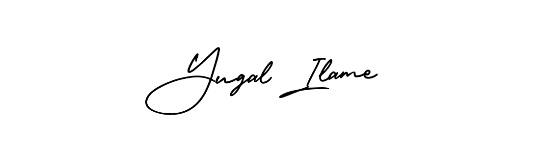 Best and Professional Signature Style for Yugal Ilame. AmerikaSignatureDemo-Regular Best Signature Style Collection. Yugal Ilame signature style 3 images and pictures png