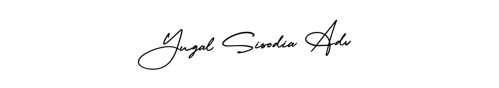 Also You can easily find your signature by using the search form. We will create Yugal Sisodia Adv name handwritten signature images for you free of cost using AmerikaSignatureDemo-Regular sign style. Yugal Sisodia Adv signature style 3 images and pictures png