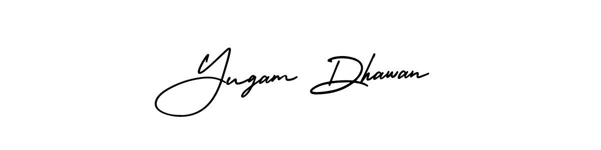 Design your own signature with our free online signature maker. With this signature software, you can create a handwritten (AmerikaSignatureDemo-Regular) signature for name Yugam Dhawan. Yugam Dhawan signature style 3 images and pictures png