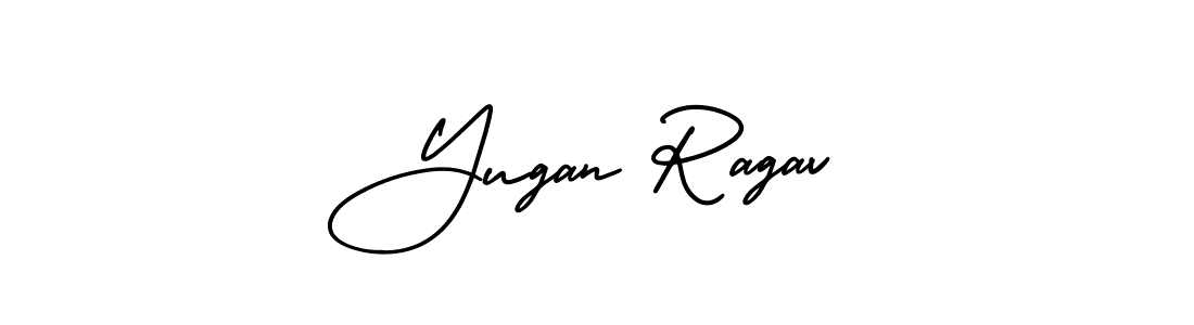 Yugan Ragav stylish signature style. Best Handwritten Sign (AmerikaSignatureDemo-Regular) for my name. Handwritten Signature Collection Ideas for my name Yugan Ragav. Yugan Ragav signature style 3 images and pictures png