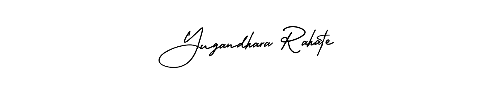 Create a beautiful signature design for name Yugandhara Rahate. With this signature (AmerikaSignatureDemo-Regular) fonts, you can make a handwritten signature for free. Yugandhara Rahate signature style 3 images and pictures png
