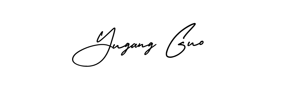 Check out images of Autograph of Yugang Guo name. Actor Yugang Guo Signature Style. AmerikaSignatureDemo-Regular is a professional sign style online. Yugang Guo signature style 3 images and pictures png