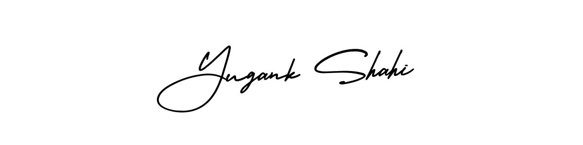 Use a signature maker to create a handwritten signature online. With this signature software, you can design (AmerikaSignatureDemo-Regular) your own signature for name Yugank Shahi. Yugank Shahi signature style 3 images and pictures png