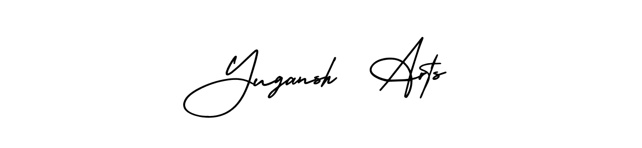 Create a beautiful signature design for name Yugansh  Arts. With this signature (AmerikaSignatureDemo-Regular) fonts, you can make a handwritten signature for free. Yugansh  Arts signature style 3 images and pictures png