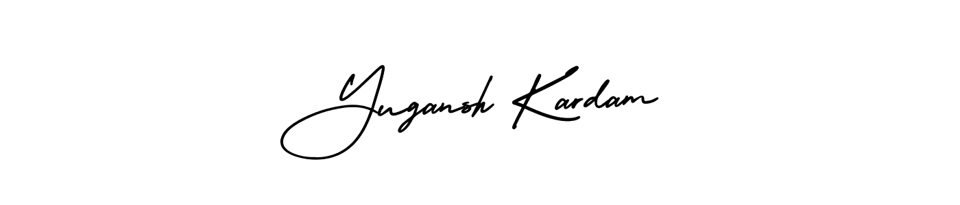 if you are searching for the best signature style for your name Yugansh Kardam. so please give up your signature search. here we have designed multiple signature styles  using AmerikaSignatureDemo-Regular. Yugansh Kardam signature style 3 images and pictures png