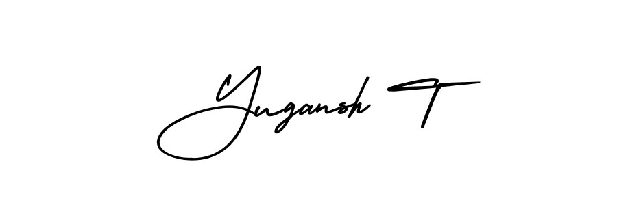 Check out images of Autograph of Yugansh T name. Actor Yugansh T Signature Style. AmerikaSignatureDemo-Regular is a professional sign style online. Yugansh T signature style 3 images and pictures png