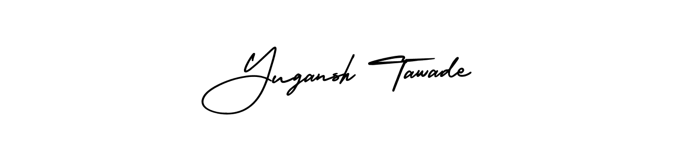 Also You can easily find your signature by using the search form. We will create Yugansh Tawade name handwritten signature images for you free of cost using AmerikaSignatureDemo-Regular sign style. Yugansh Tawade signature style 3 images and pictures png