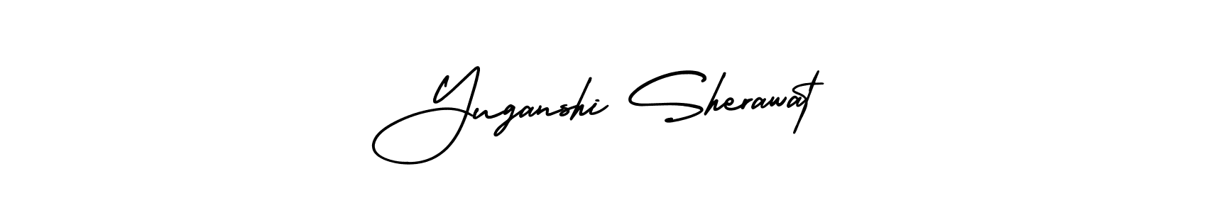 This is the best signature style for the Yuganshi Sherawat name. Also you like these signature font (AmerikaSignatureDemo-Regular). Mix name signature. Yuganshi Sherawat signature style 3 images and pictures png