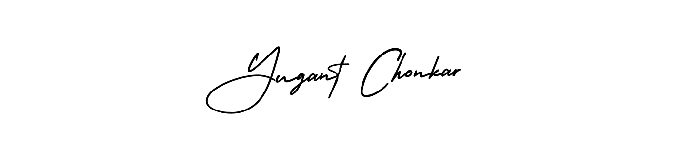 You can use this online signature creator to create a handwritten signature for the name Yugant Chonkar. This is the best online autograph maker. Yugant Chonkar signature style 3 images and pictures png