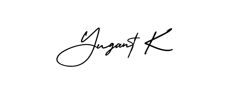 See photos of Yugant K official signature by Spectra . Check more albums & portfolios. Read reviews & check more about AmerikaSignatureDemo-Regular font. Yugant K signature style 3 images and pictures png