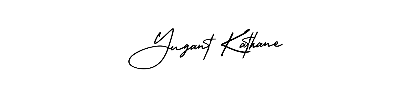 Also we have Yugant Kathane name is the best signature style. Create professional handwritten signature collection using AmerikaSignatureDemo-Regular autograph style. Yugant Kathane signature style 3 images and pictures png