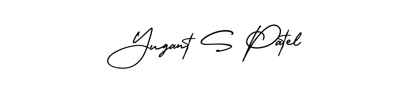 Make a short Yugant S Patel signature style. Manage your documents anywhere anytime using AmerikaSignatureDemo-Regular. Create and add eSignatures, submit forms, share and send files easily. Yugant S Patel signature style 3 images and pictures png