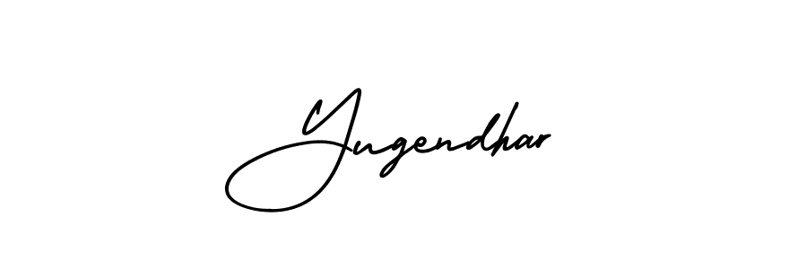 Use a signature maker to create a handwritten signature online. With this signature software, you can design (AmerikaSignatureDemo-Regular) your own signature for name Yugendhar. Yugendhar signature style 3 images and pictures png