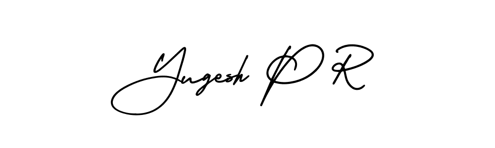Make a beautiful signature design for name Yugesh P R. With this signature (AmerikaSignatureDemo-Regular) style, you can create a handwritten signature for free. Yugesh P R signature style 3 images and pictures png