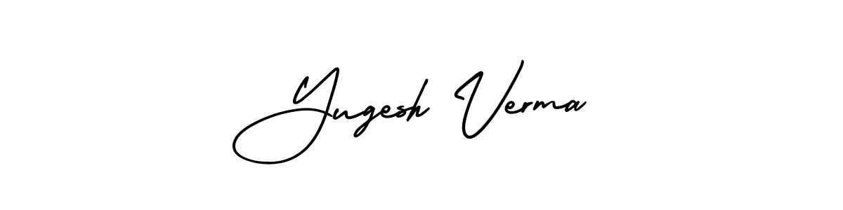 Use a signature maker to create a handwritten signature online. With this signature software, you can design (AmerikaSignatureDemo-Regular) your own signature for name Yugesh Verma. Yugesh Verma signature style 3 images and pictures png