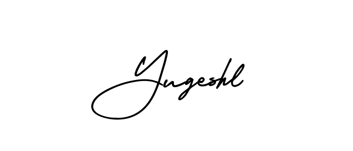 Make a beautiful signature design for name Yugeshl. With this signature (AmerikaSignatureDemo-Regular) style, you can create a handwritten signature for free. Yugeshl signature style 3 images and pictures png