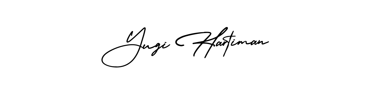 Check out images of Autograph of Yugi Hartiman name. Actor Yugi Hartiman Signature Style. AmerikaSignatureDemo-Regular is a professional sign style online. Yugi Hartiman signature style 3 images and pictures png