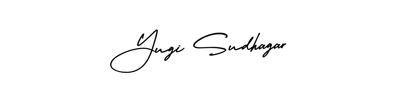 How to Draw Yugi Sudhagar signature style? AmerikaSignatureDemo-Regular is a latest design signature styles for name Yugi Sudhagar. Yugi Sudhagar signature style 3 images and pictures png