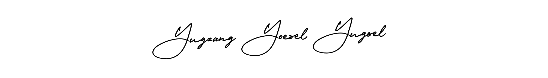 How to make Yugzang Yoesel Yugsel signature? AmerikaSignatureDemo-Regular is a professional autograph style. Create handwritten signature for Yugzang Yoesel Yugsel name. Yugzang Yoesel Yugsel signature style 3 images and pictures png