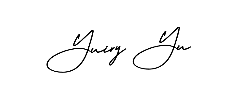 Use a signature maker to create a handwritten signature online. With this signature software, you can design (AmerikaSignatureDemo-Regular) your own signature for name Yuiry Yu. Yuiry Yu signature style 3 images and pictures png