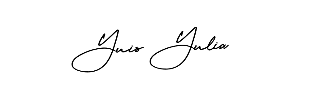 Best and Professional Signature Style for Yuis Yulia. AmerikaSignatureDemo-Regular Best Signature Style Collection. Yuis Yulia signature style 3 images and pictures png