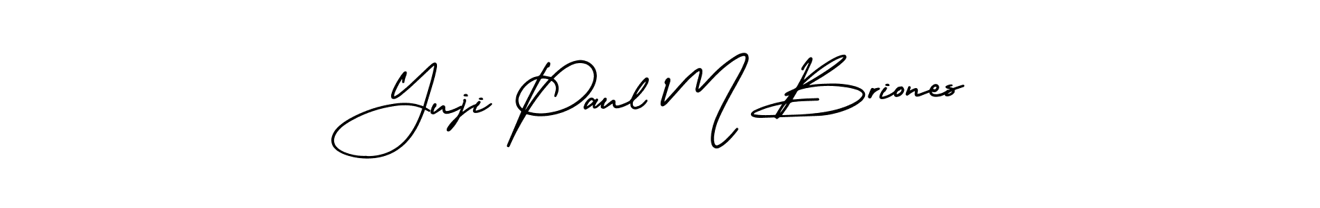 AmerikaSignatureDemo-Regular is a professional signature style that is perfect for those who want to add a touch of class to their signature. It is also a great choice for those who want to make their signature more unique. Get Yuji Paul M Briones name to fancy signature for free. Yuji Paul M Briones signature style 3 images and pictures png